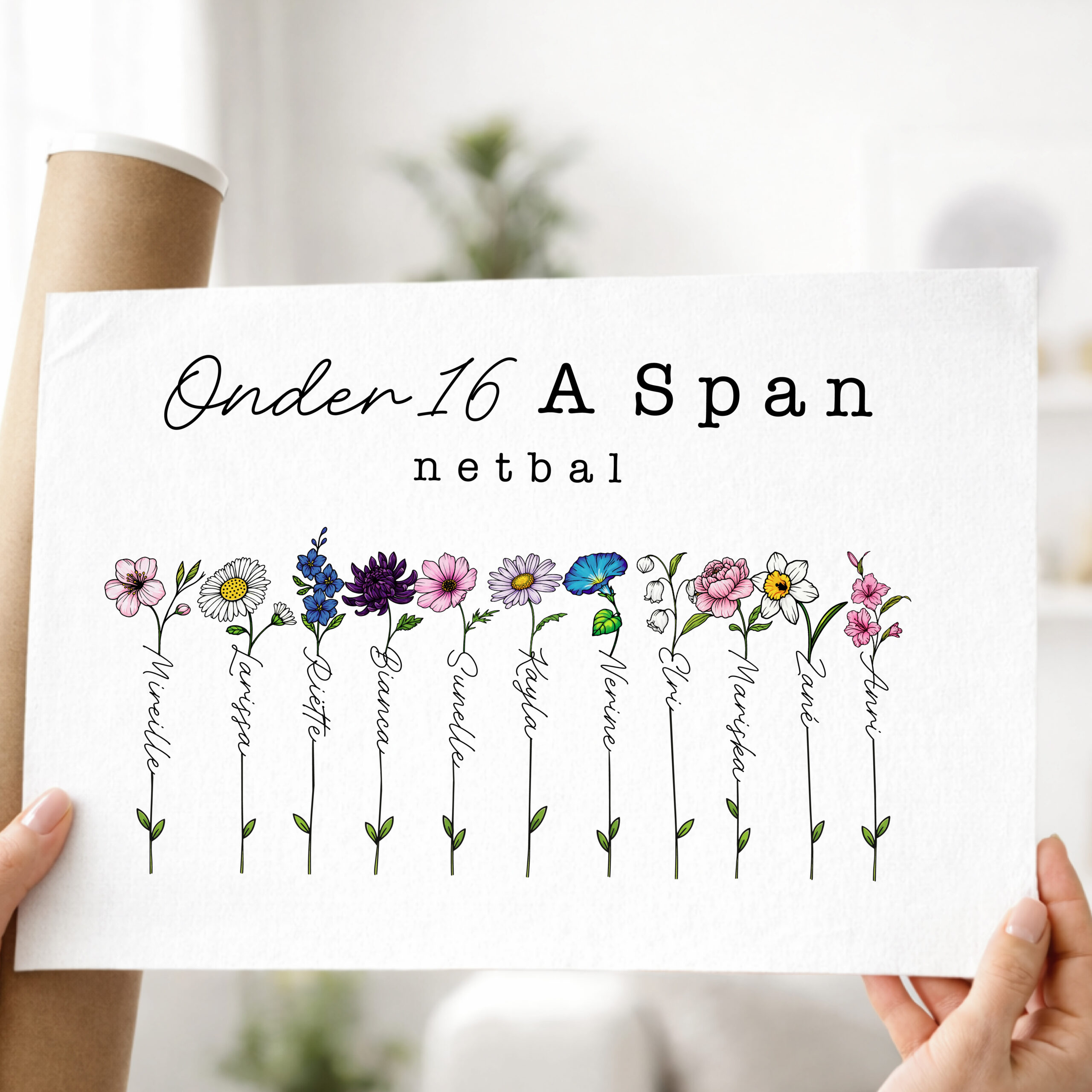 Colour Deconstructed Birth Flower Poster – Gift for Mom or Grandma - Image 2