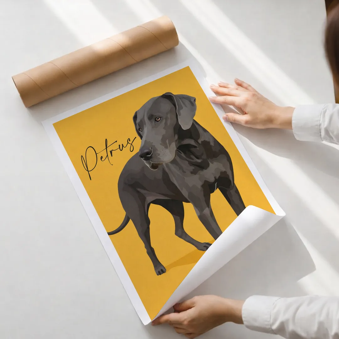 Custom Colour Couple Illustration – Personalised Portrait from Photo - Image 3