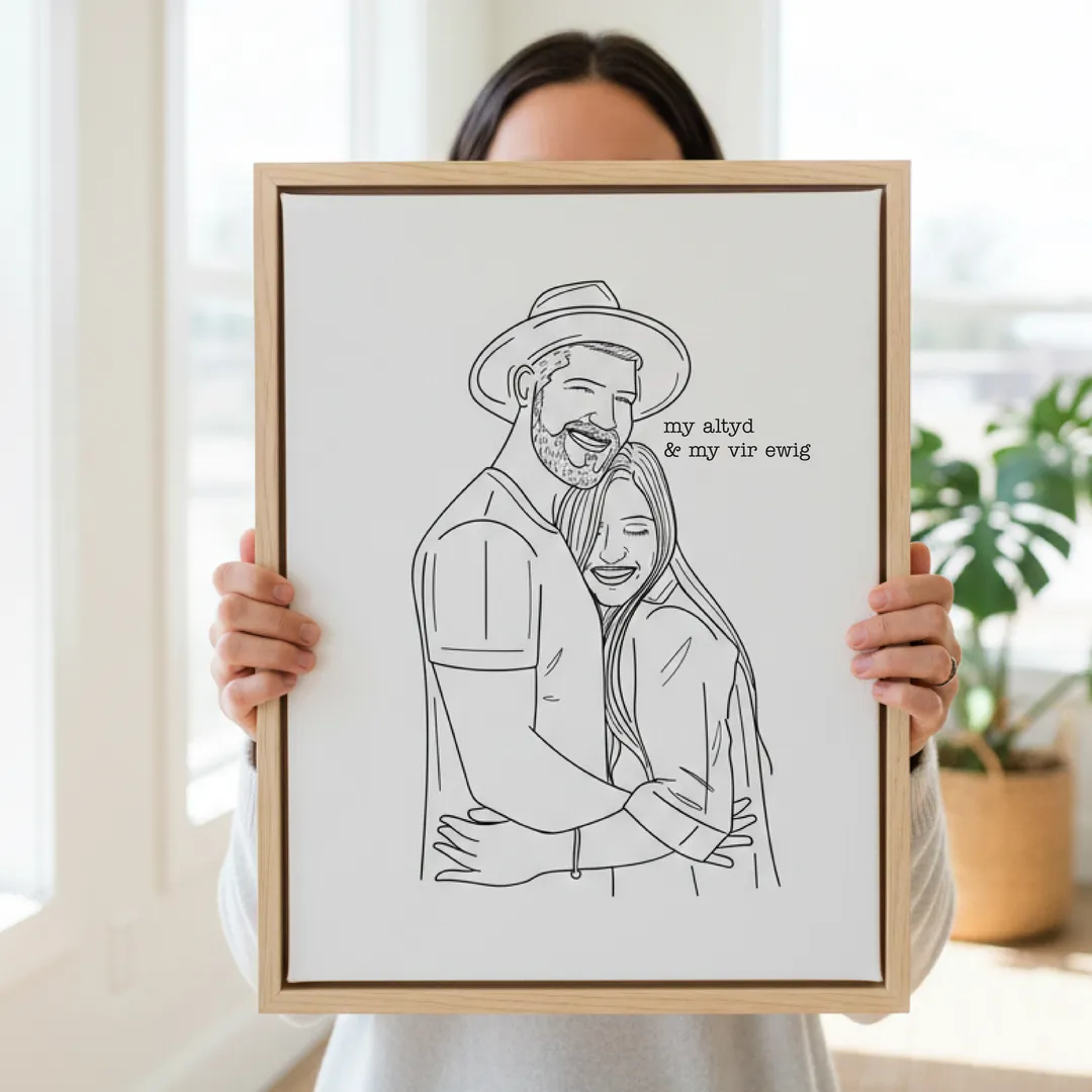 Custom Line Art Portrait from Photo – Personalised Minimalist Gift - Image 4