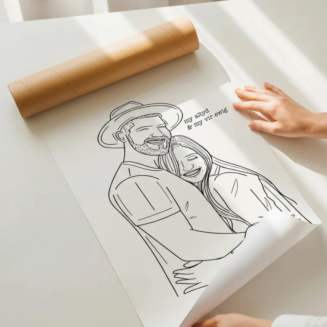 Custom Line Art Portrait from Photo – Personalised Minimalist Gift - Image 5