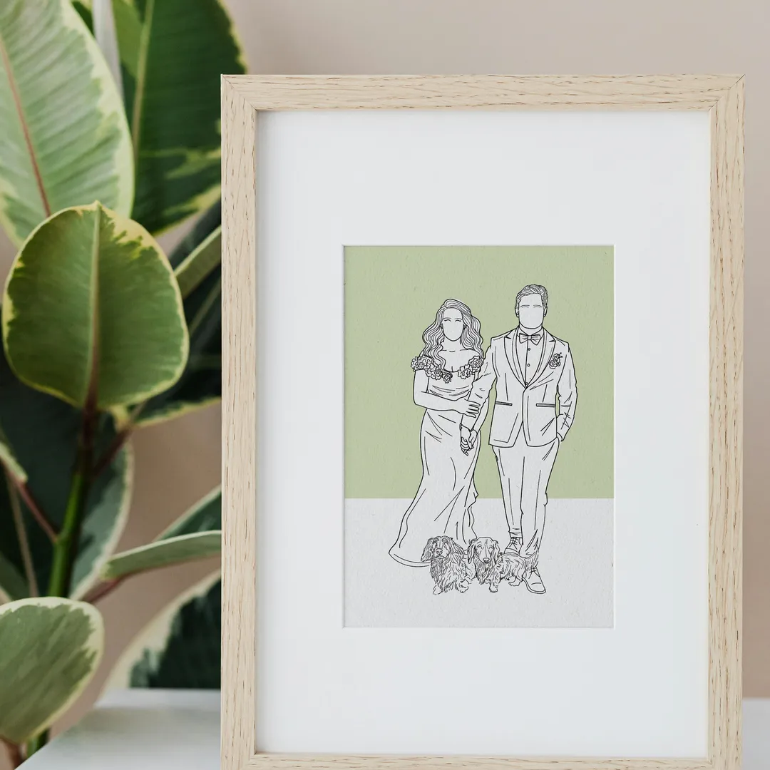 Custom Line Art Portrait from Photo – Personalised Minimalist Gift - Image 3