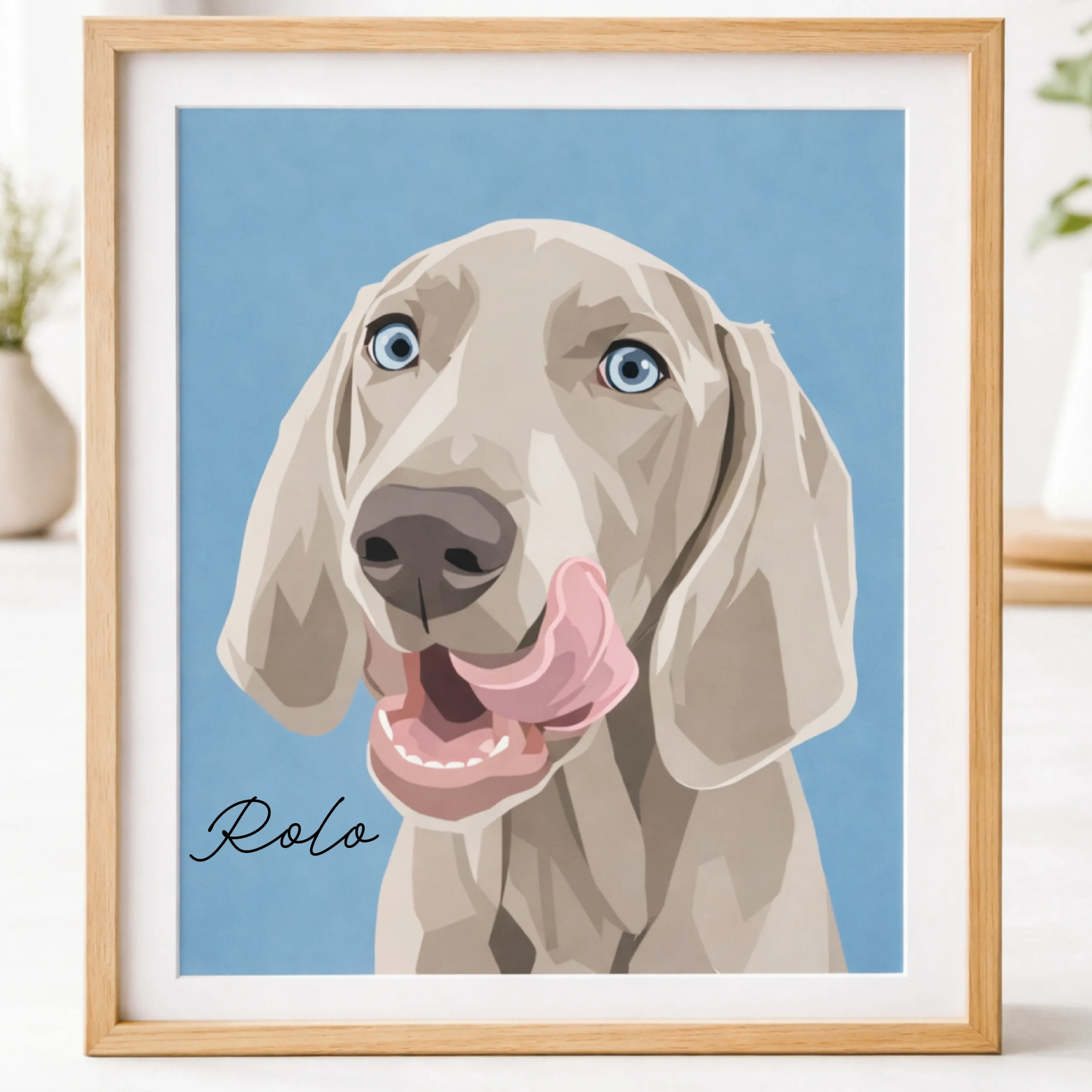 Custom Colour Pet Portrait from Photo – Personalised Dog or Cat Art - Image 3