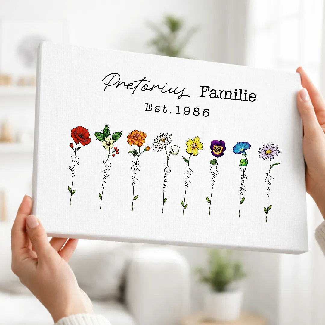 Colour Deconstructed Birth Flower Poster – Gift for Mom or Grandma - Image 5